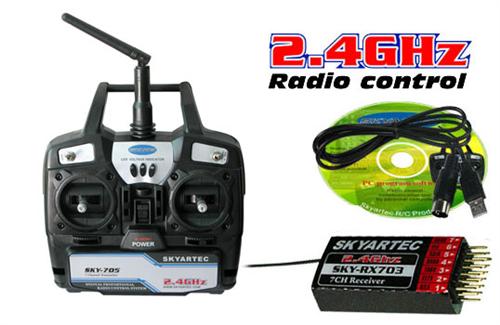 Skyartec SKY705 2.4GHz 7-channell Radio control TX + RX [HS036]